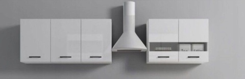 Okap Kuchenny KOMINOWY MAAN Mix 60cm Biały przyścienny LED Cichy Mocny