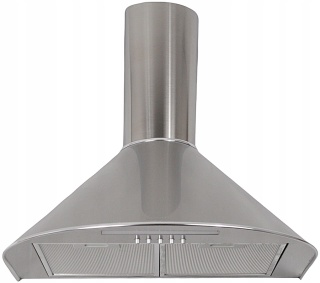 Okap Kuchenny KOMINOWY MAAN Mix 60cm Srebrny przyścienny LED Cichy Mocny