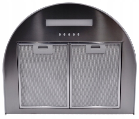 Okap Kuchenny KOMINOWY MAAN Mix 60cm Srebrny przyścienny LED Cichy Mocny