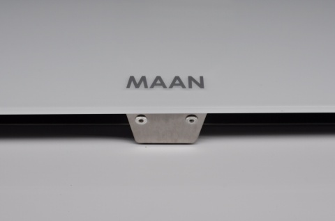 Okap Kuchenny MAAN Vertical 50cm Biały przyścienny Szkło LED Cichy Mocny