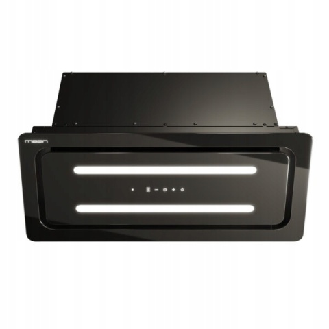 Okap do zabudowy MAAN EOS 60cm Dotyk Czarny Cichy Szkło 620m3 2 paski Pilot