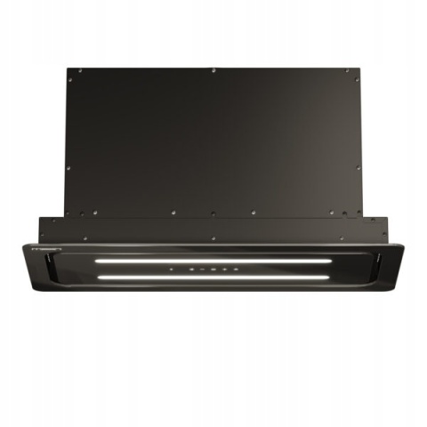 Okap do zabudowy MAAN EOS 60cm Dotyk Czarny Cichy Szkło 620m3 2 paski Pilot