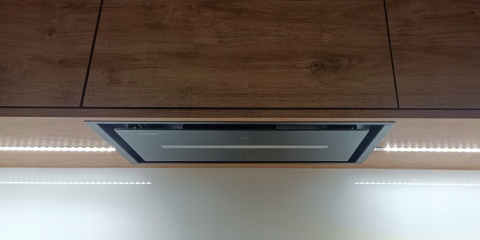 Okap do zabudowy MAAN Helios 60 Touch Czarny Szkło Mocny CICHY Wkład Dotyk