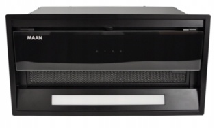 Okap do zabudowy Maan Hyperion 60 czarny Innowacyjny Panel Sterowania