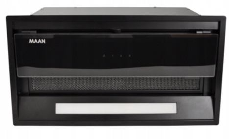 Okap do zabudowy Maan Hyperion 60 czarny Innowacyjny Panel Sterowania