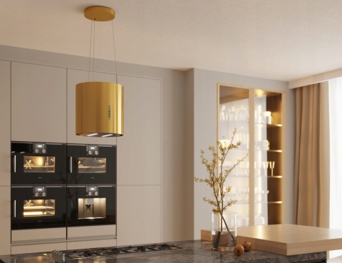 Okap do zabudowy Maan Malwa Linki 439 Złoty Połysk 715m3 39cm