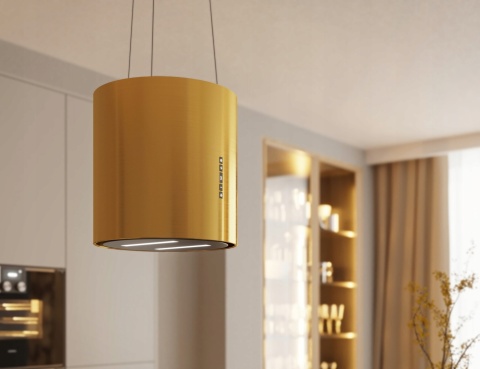 Okap do zabudowy Maan Malwa Linki 439 Złoty Połysk 715m3 39cm