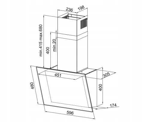 Okap kominowy Maan Meloria 60