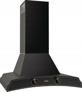 Okap kuchenny Gorenje DK63MCLB RETRO Czarny Mat 60cm 621m3 Przyścienny