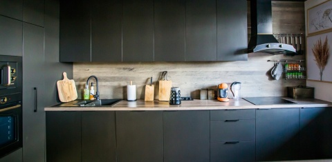 Okap kuchenny Gorenje DK63MCLB RETRO Czarny Mat 60cm 621m3 Przyścienny