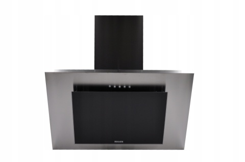 Okap kuchenny MAAN Vertical 60 sa Mocny Cichy srebrny przyścienny 60cm LED