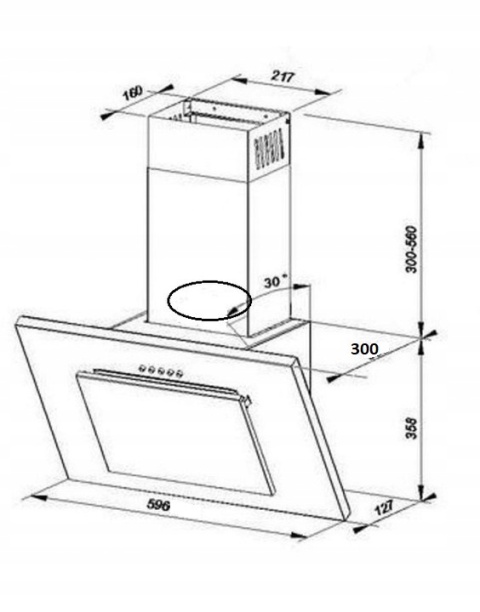 Okap kuchenny MAAN Vertical 60 sa Mocny Cichy srebrny przyścienny 60cm LED