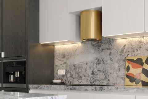 Okap kuchenny Maan ELBA MINI WPB431 Złoty Połysk 31cm x 40cm Cichy Wydajny