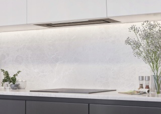 Okap kuchenny Maan Tetyda Touch 2 80 Czarny Szkło PREMIUM LINE Podszafkowy