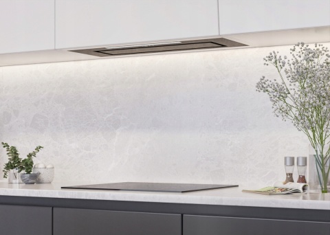 Okap kuchenny Maan Tetyda Touch 2 80 Czarny Szkło PREMIUM LINE Podszafkowy