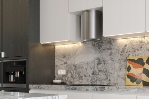 Okap kuchenny Tuba Maan ELBA MINI WPB431 Satyna Wydajny Cichy LED INOX