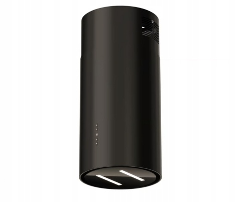 Okap kuchenny WYSPOWY KOMINOWY 39 cm TUBA Maan MALWA CZARNY SZKŁO GEST LED