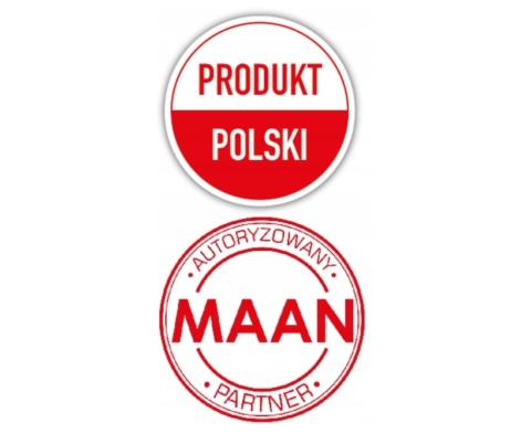 Okap kuchenny WYSPOWY KOMINOWY 39 cm TUBA Maan MALWA CZARNY SZKŁO GEST LED