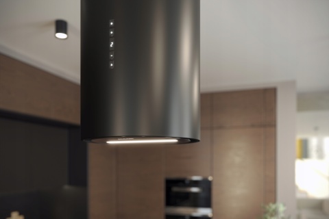 Okap kuchenny czarny wolnostojący Maan Malwa 31 Premium Line