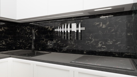 Okap kuchenny do zabudowy MAAN Fiugi 50cm 320 Srebrny Mocny Cichy Wkład