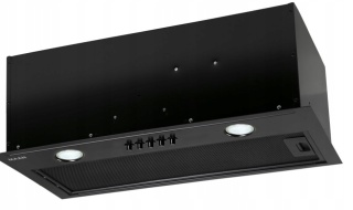 Okap kuchenny do zabudowy MAAN Fiugi 50cm 320m Czarny Mocny Cichy Wkład