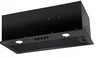 Okap kuchenny do zabudowy MAAN Fiugi 60cm 320m Czarny Mocny Cichy Wkład