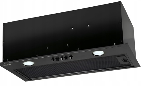 Okap kuchenny do zabudowy MAAN Fiugi 60cm 320m Czarny Mocny Cichy Wkład