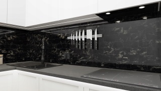 Okap kuchenny do zabudowy MAAN Fiugi 60cm 320m Czarny Mocny Cichy Wkład