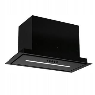 Okap kuchenny do zabudowy MAAN Helios 60 cm Czarny Szkło Mocny CICHY Wkład