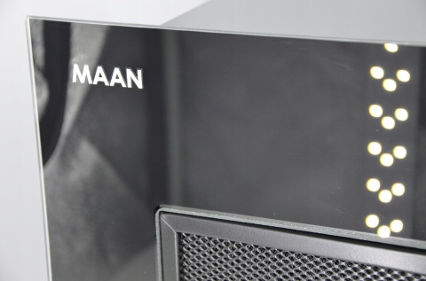 Okap kuchenny do zabudowy MAAN Tytan 3 60cm 610m Czarny Szkło Cichy Wkład