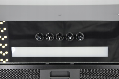 Okap kuchenny do zabudowy MAAN Tytan 3 60cm 610m Czarny Szkło Cichy Wkład