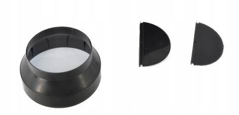 Okap kuchenny do zabudowy MAAN Tytan 3 60cm 610m Czarny Szkło Cichy Wkład