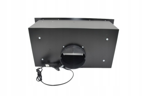 Okap kuchenny do zabudowy MAAN Tytan 60 400L Czarny Szkło Mocny Cichy Wkład