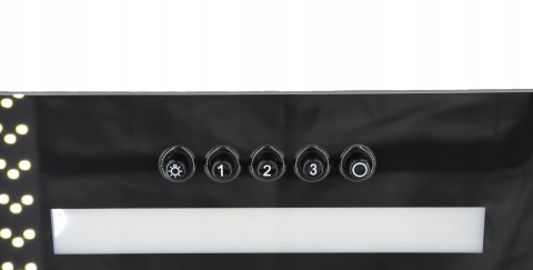 Okap kuchenny do zabudowy MAAN Tytan 60 400L Czarny Szkło Mocny Cichy Wkład