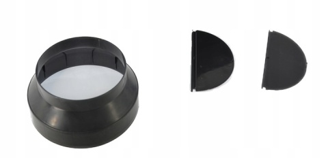 Okap kuchenny do zabudowy MAAN Tytan 60 400L Czarny Szkło Mocny Cichy Wkład