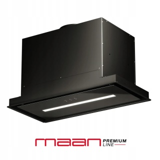 Okap kuchenny do zabudowy podszafkowy 60 cm Maan Helios GEST CICHY CZARNY