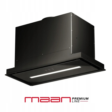 Okap kuchenny do zabudowy podszafkowy 60 cm Maan Helios GEST CICHY CZARNY