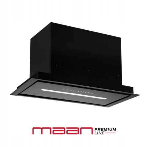 Okap kuchenny do zabudowy podszafkowy 60 cm Maan Helios GEST CICHY CZARNY