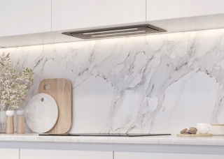 Okap kuchenny do zabudowy podszafkowy 60cm Maan EOS SILENT GEST CZARNY SZKŁO CICHY