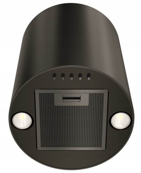 Okap kuchenny kominowy MAAN Tuba Elba Mini WPB 431 Czarny Przyścienny