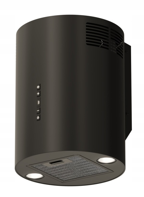 Okap kuchenny kominowy MAAN Tuba Elba Mini WPB 431 Czarny Przyścienny