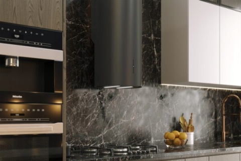 Okap kuchenny przyścienny Tuba MAAN Malwa 2 W839 czarny 715m3 Premium Line