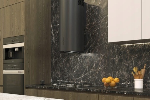 Okap kuchenny przyścienny Tuba MAAN Malwa 2 W839 czarny 715m3 Premium Line