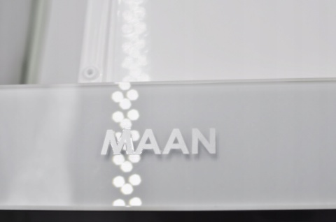 Okap kuchenny teleskopowy Maan Corona 60 Biały Szkło Dotykowy Podszafkowy