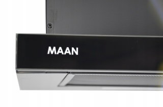 Okap kuchenny teleskopowy Maan Corona 60 Czarny Szkło Dotykowy Podszafkowy