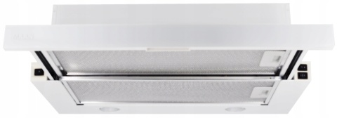 Okap kuchenny teleskopowy Maan Corona 60cm Biały Szkło Podszafkowy 315m3