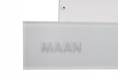 Okap kuchenny teleskopowy Maan Corona 60cm Biały Szkło Podszafkowy 315m3