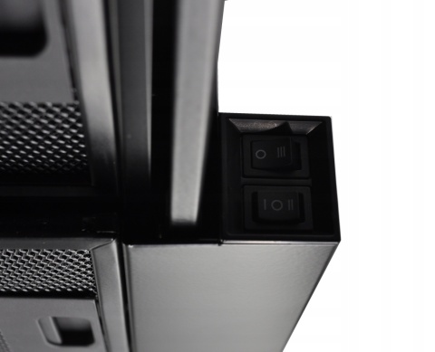 Okap kuchenny teleskopowy Maan Corona Bis 60cm 635m3 Czarny LED Szkło Cichy