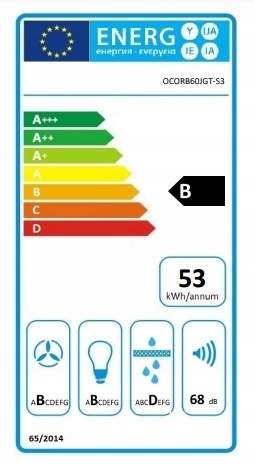 Okap kuchenny teleskopowy Maan Corona Bis 60cm 635m3 Czarny LED Szkło Cichy