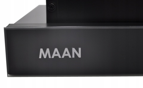 Okap kuchenny teleskopowy Maan Corona Bis Touch 60 635m3 Czarny Szkło Cichy